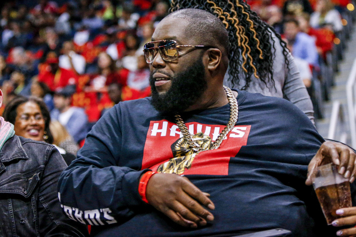Killer Mike now runs a barbershop inside State Farm Arena where fans can watch the Hawks while getting a haircut.